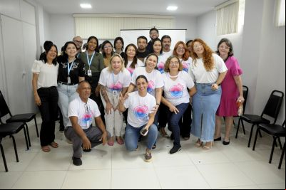 notícia: Encontro com os servidores para conscientização do "Outubro Rosa" e "Novembro Azul"