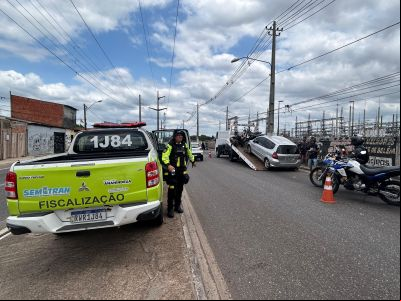 notícia: SEMUTRAN realiza ação de fiscalização na Avenida Independência
