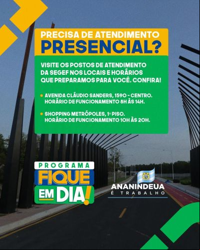 notícia:  Prefeitura de Ananindeua oferece programa de descontos de até 100% para os munícipes. Entenda! 