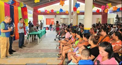 notícia: Secretaria da Mulher promove Natal Ecológico Solidário para famílias da comunidade Pedreirinha