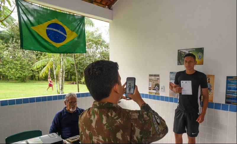 Alistamento militar. 