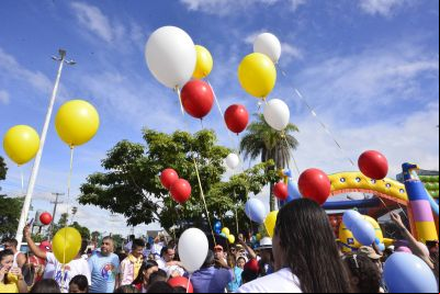 galeria: Manhã alegre e conscientização sobre autismo no parque Cultural Vila Maguary