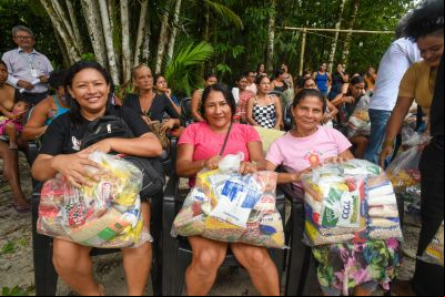 notícia: SEMCAT entrega apoio alimentar às famílias em situação de vulnerabilidade em Ananindeua