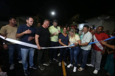 notícia: Prefeitura de Ananindeua entrega ruas asfaltadas no loteamento Sol Nascente